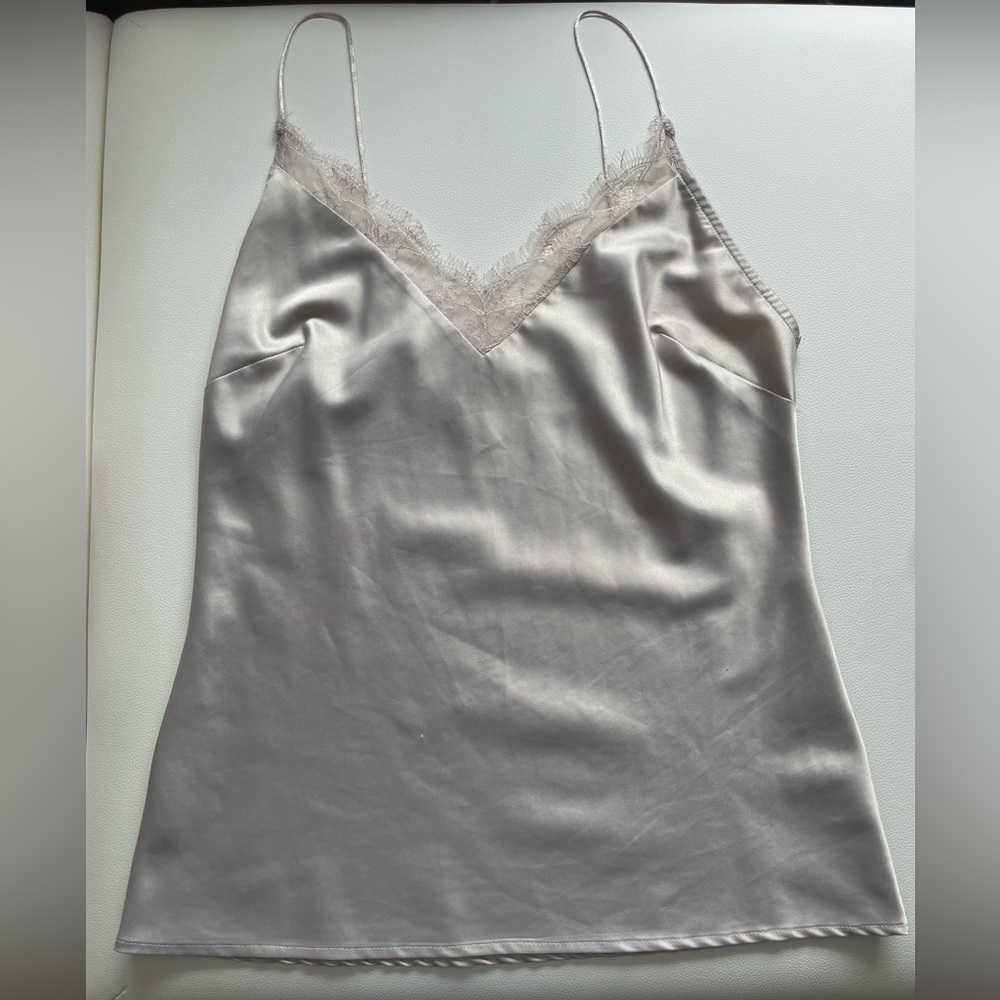 Satin top from Zara